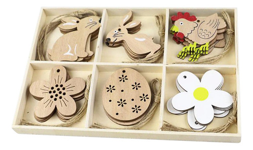 Colgantes De Pascua, Rebanadas De Madera Forma Múltiple