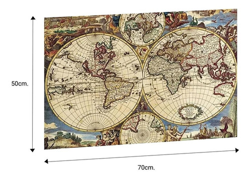Rompecabezas 1000 Pz Mapamundi Antiguo Puzzle