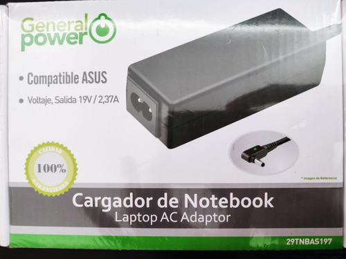 Cargador Asus 19v 2.37a 4,0x1,35mm / General Power