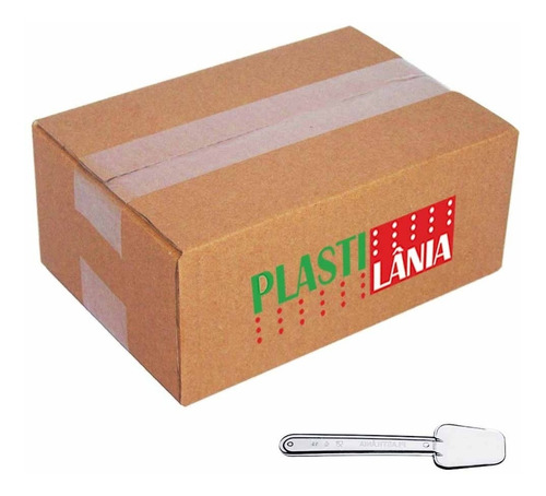 Pazinha De Sorvete Plástica Plastilânia Cristal 1000 Un