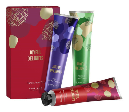Set De 3 Cremas De Manos Joyful Delight Oriflame