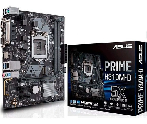 Tarjeta Madre Asus Prime H310m-d Socket 1151 Ddr4 Intel