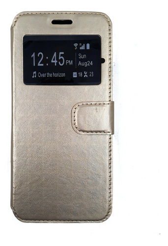 Capa Protetora Samsung Galaxy S9 Abre E Fecha Com Imã Cor Dourado