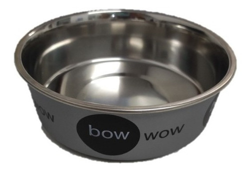 Imagen 2 de 3 de Comedero Acero Inoxidable 14 Cm Antideslizante Perro Gato