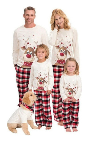 Conjunto De Pijama Navideño Familiar Para Adultos Y Niños [u