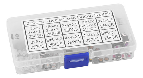 Botón Táctil Br 250 Unidades, 10 Tipos De Pulsación Momentán