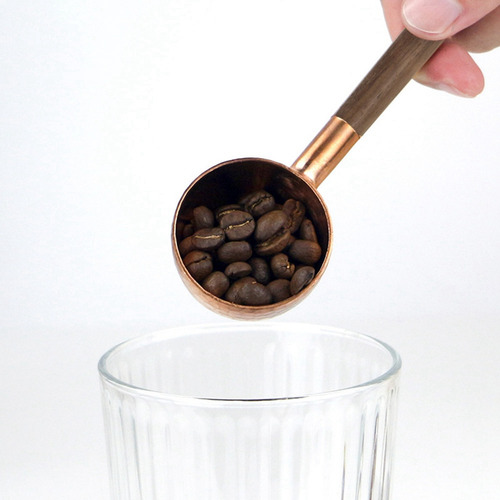 Alta Calidad Cuchara Medidora De Granos De Café, Madera