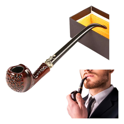 Pipa Clásica Para Tabaco De Madera Resina Resistente