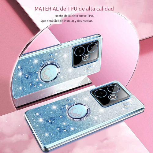 Funda Con Diseño De Flores Brillantes Para Motorola E14, Soporte A Prueba De Golpes