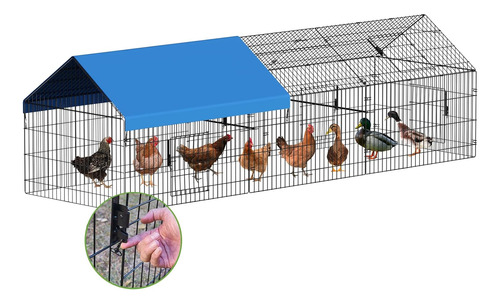 Gallinero De Metal 130 ×40 ×39  Corrales Gallinas Cub...