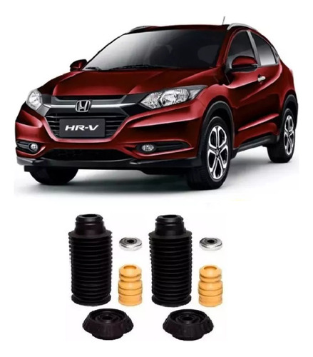 4 Kit Batente Coxim Honda Hrv (2015 2016 2017 2018 2019)