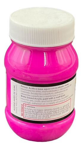 Imagen 3 de 3 de Acrílico Vanguardia Magenta Neón 506 De 100ml.