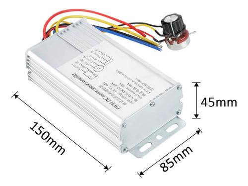 Controlador De Velocidad De Motor Dc 12-60v 70a Pwm Drive