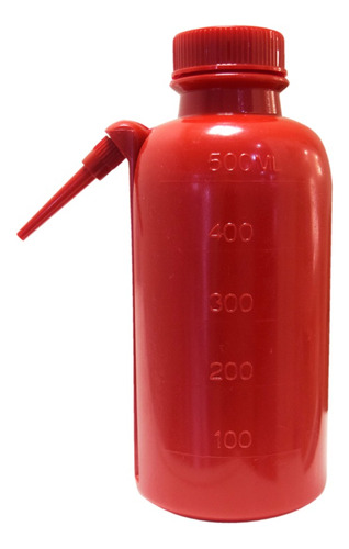 Botella De Lavado Roja  500ml