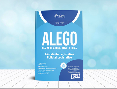 Apostila Concurso Assistente Legislativo - Policial Legislativo - Alego 2025 - Editora Nova