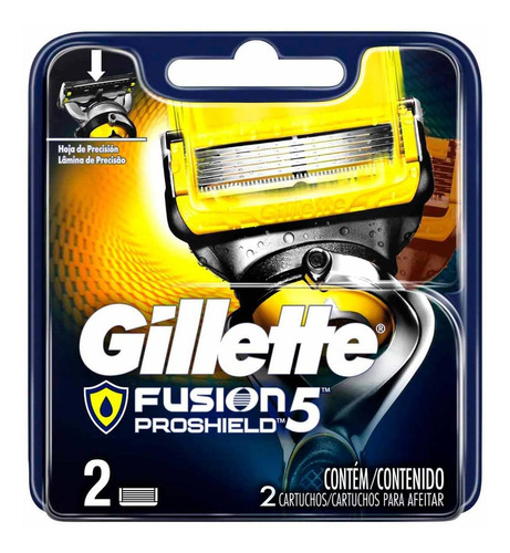 Cartuchos Para Máquina De Afeitar Gillette Fusion Proshield 2 Cartuchos