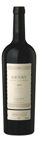 Vino Henry Gran Guarda No 1 Partida Limitada 750ml. - Envíos Lagarde Henry Gran Guarda - Tinto - Blend - 2018 - Botella - Unidad - 1 - 750 mL