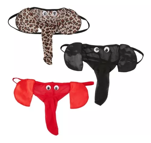 Cueca Sunga Fantasia Tromba Elefante Sexy Cor Vermelha - Corre Que