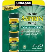 Comprar Kirkland Aspirina 81 Mg 2 Piezas Con 365 Tabletas Cada Una