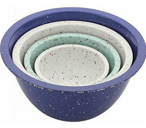 Bowl De Cocina Zak Designs 751909 Color Blanco, Azul Y Menta.