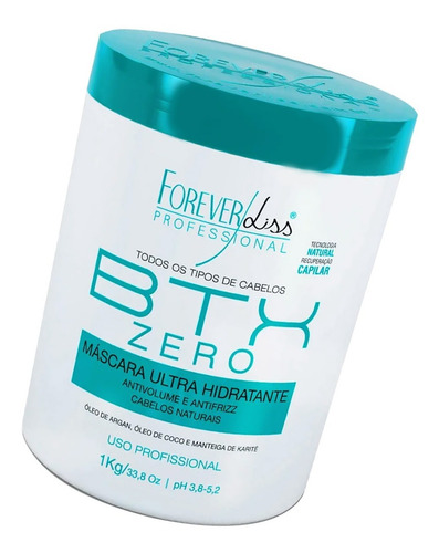 Kit 2 Botox Btx Zero Forever Liss Sem Formol Liso Natural 1k