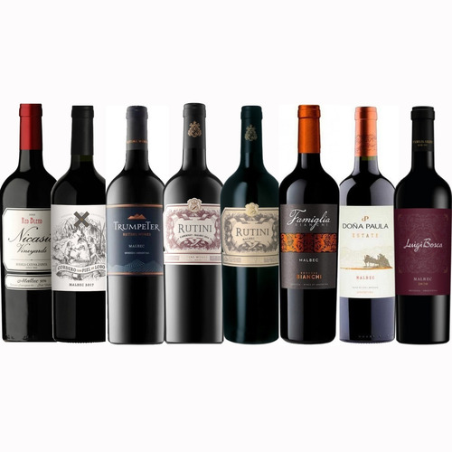 Oferta De Vino Rutini En Combo 8 Botellas Eleccion Mp Drinks