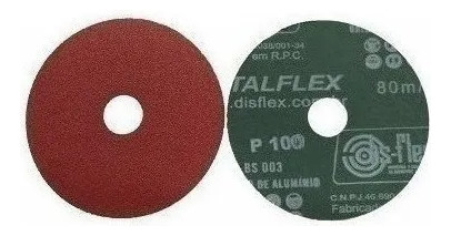 Disco Lixa 4.1/2 G180 C/10 Pcs Disflex