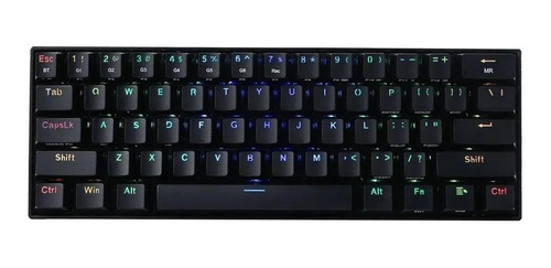 Imagen 2 de 6 de Teclado gamer bluetooth Redragon Draconic K530 QWERTY Outemu Brown inglés US color negro con luz RGB