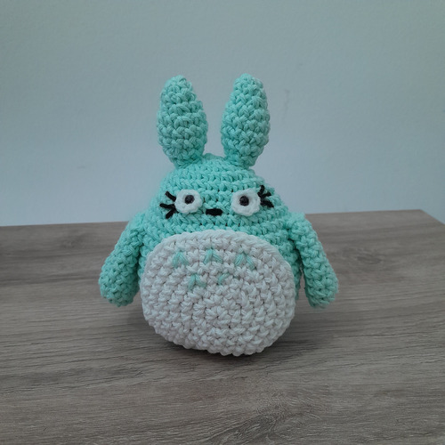 Peluche Totoro Amigurumi Muñeco Ghibli Crochet 12 Cm