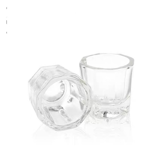 Pack 10 Vasos Vidrio Para Acrylico Manicure