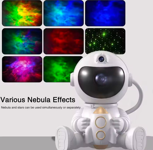 Proyector Lámpara Luz Led Galaxia Astronauta Con Bluetooth