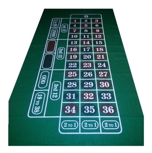 ¡ Paño De Ruleta Poker Roulette 36-inch X 72-inch Grande !!