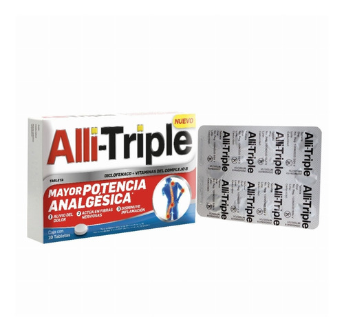 Alli-triple Dolor Muscular Severo AnaLGésico 10 Tabletas