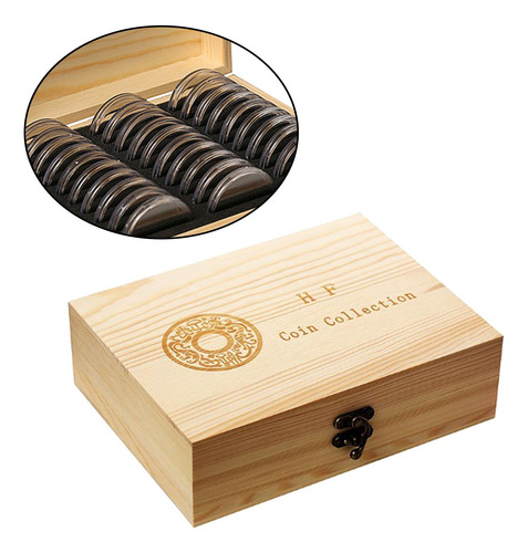 30 Unidades De Cápsulas Para Monedas De 51mm, Caja Para