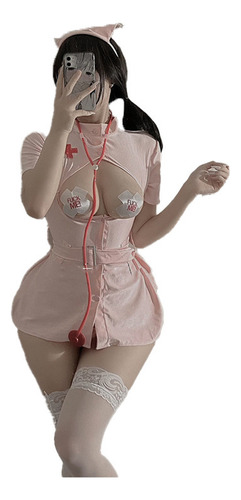 Set De Falda Corta Sexy Pyjamas Cos Nurse