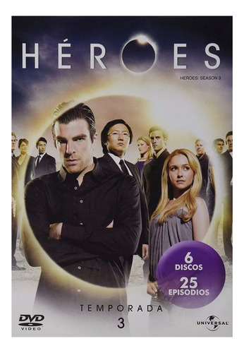Heroes Tercera Temporada 3 Tres Dvd