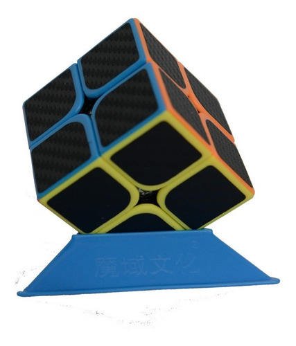 Cubo 2x2 Stickerless 2x2x2 Profesional Fibra Carbono