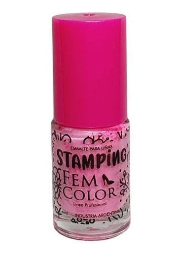 Esmalte Para Stamping Deco Nails Rosa Fem Color Lefemme