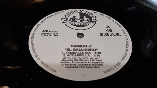 Ramirez El Gallinero Vinilo Maxi Spain 1993 Muy Buen Estado