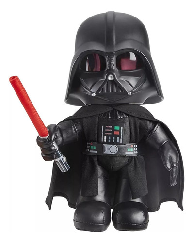 Boneco Darth Vader Pelúcia Star Wars Modificador Voz Mattel