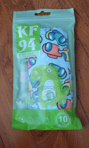 10 Mascarillas Kf94 Para Niños 5 A 10 Años, Diseño Among Us