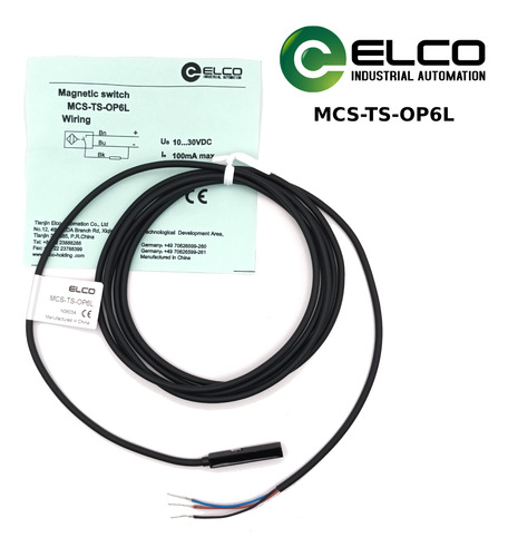 Sensor Magnetico Rectangularpara Piston Elco Pnp No Cable 2m