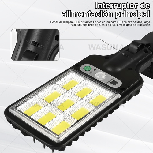 4pz De Luz Sensor De Movimiento Focos Solares Lampara Ip65
