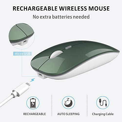 Mouse Uciefy Inalambrico/verde Negrusco