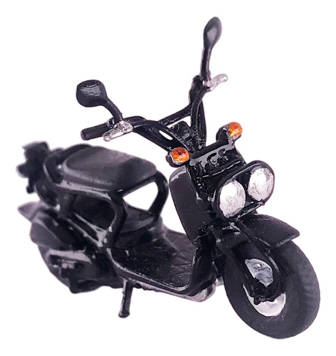 Modelo De Motocicleta Retro Realista 1:64 Escenas Accesorios