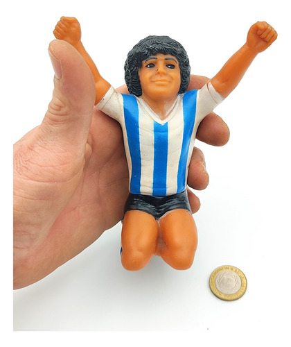 Muñeco De Goma Antiguo Diego Maradona - Juguete (Usado)
