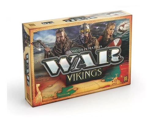 Jogo Tabuleiro Estratégia War Edição Vikings Original Grow 