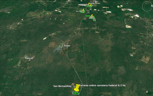 Imagen 6 de 8 de Excelente Terreno De 6.3 Ha Sobre Carretera Merida - Cancun