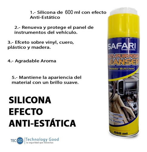 Espuma Limpiadora Multiuso 600ml Safari