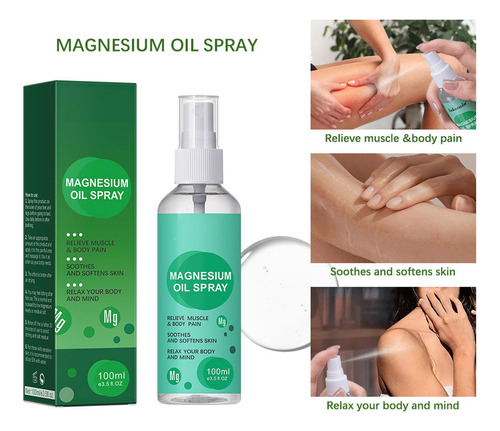 Spray De Aceite De Magnesio De 100 Ml Aceite En Aerosol De